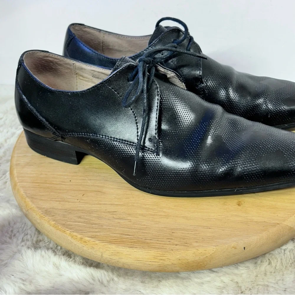 Fratelli Select Classic Black Leather Oxford‎ Shoes Men’s 10
